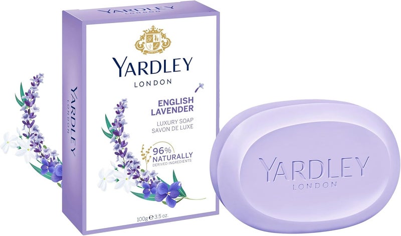 Yardley صابون ياردلي لندن الفاخر بخلاصة اللافندر الإنجليزي - 100 جرام - Image 1